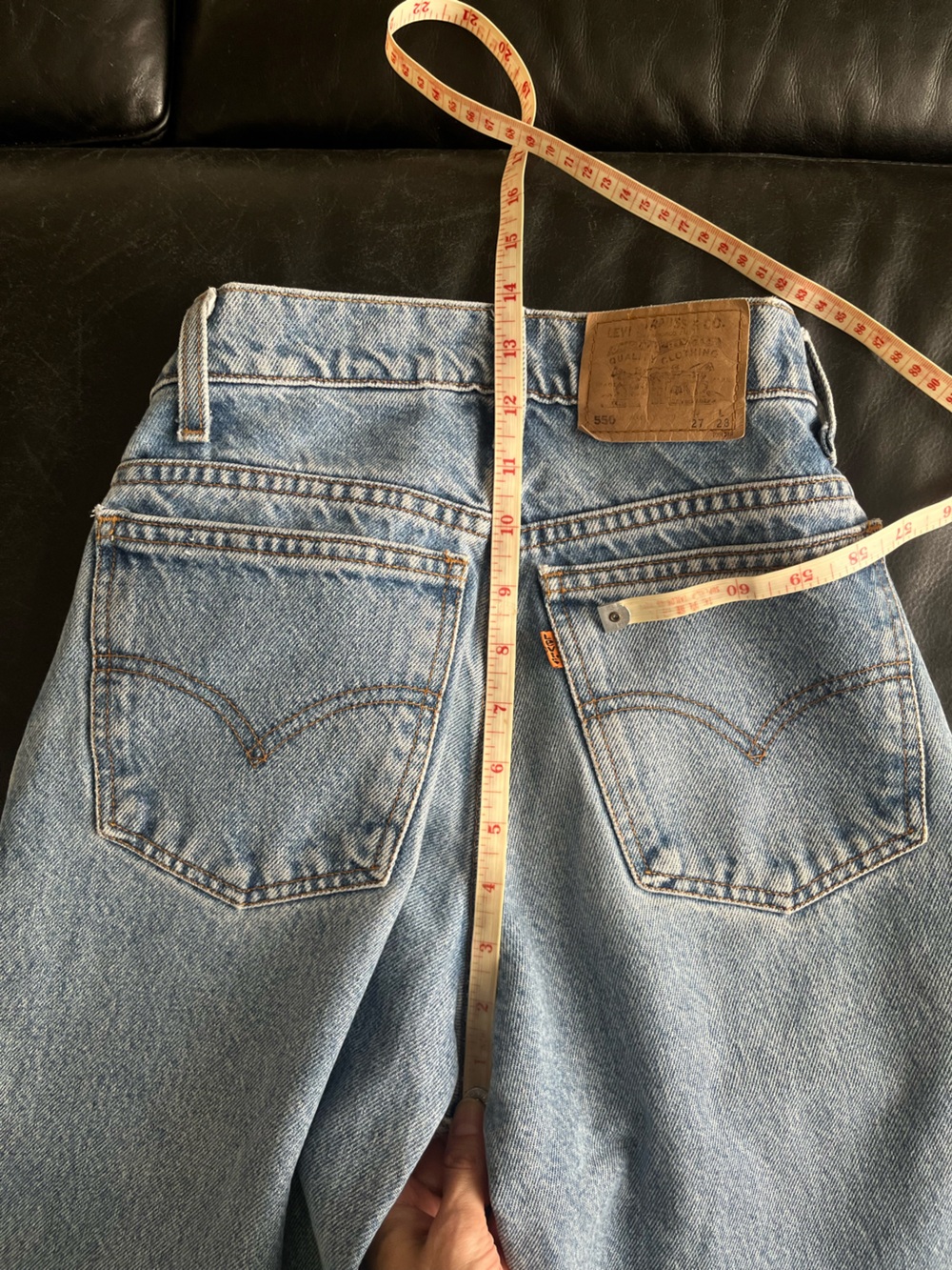 Levi's Relaxed Straight Jeans in Light Blue Wash - Picture 10 of 11